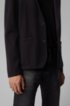 Regular-fit jacket in finely ribbed Italian cotton, Black