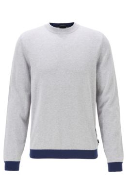 gray crew neck sweater