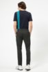 Tapered-fit trousers in jersey twill with drawcord, Dark Grey