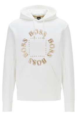 hugo boss white hoodie