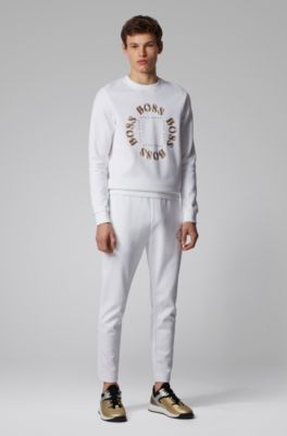 gold hugo boss tracksuit