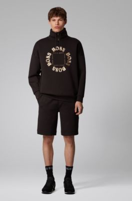 black and grey hugo boss tracksuit
