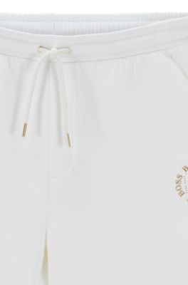 hugo boss joggers black and gold