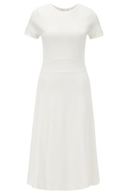 hugo boss white dress