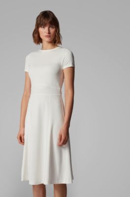 hugo boss dress white