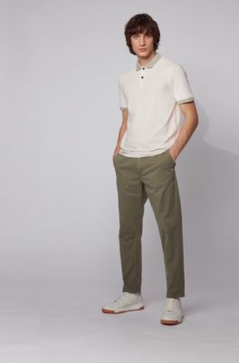 beige hugo boss polo