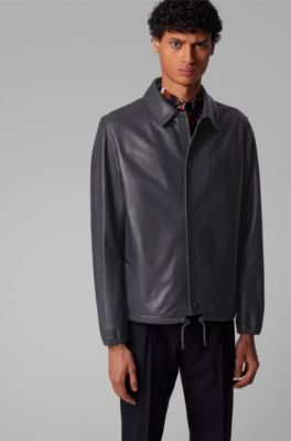 hugo boss nappa leather jacket