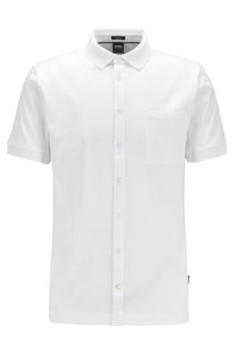 mercerised cotton polo