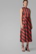 Maxi dress with block stripe, Patterned