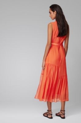 hugo boss orange dress