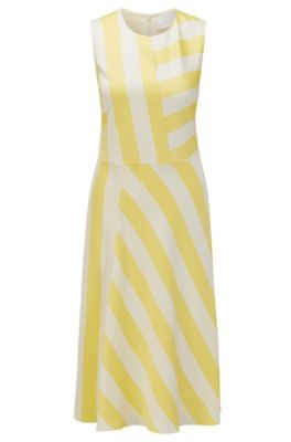 hugo boss yellow dress