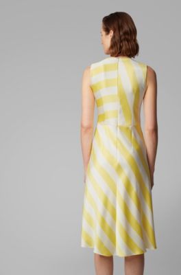 hugo boss yellow dress