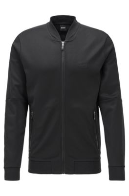 hugo boss zip through sweatshirt