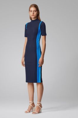 hugo boss blue dress