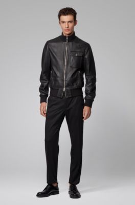 hugo boss nappa leather jacket