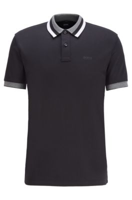 BOSS - Slim-fit polo shirt in cotton 