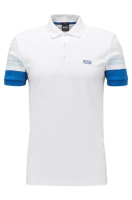 BOSS - Slim-fit polo shirt with 