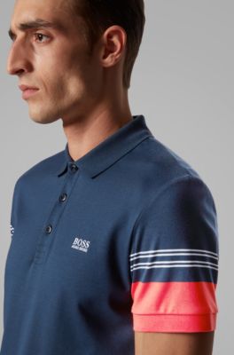 BOSS - Slim-fit polo shirt with 