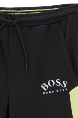 hugo boss black and gold shorts