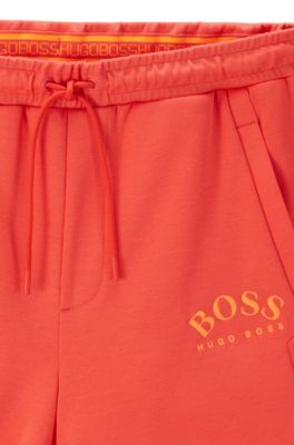 hugo boss tracksuit grey and red