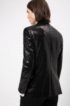 Extra-slim-fit evening jacket with all-over sequins, Black