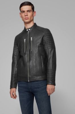 hugo leather jacket