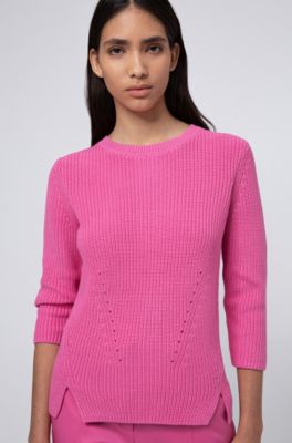 cotton crew neck sweater women's