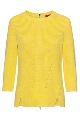 hugo boss yellow jumper