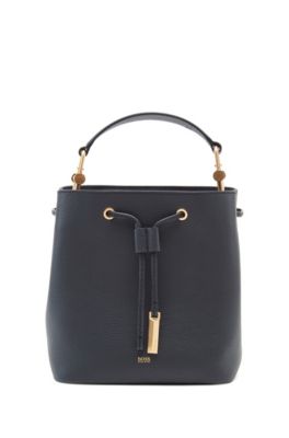 italian leather bucket bag