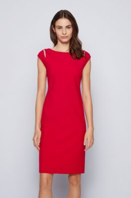 hugo boss red dress