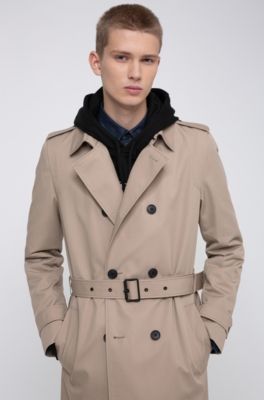 hugo boss raincoat mens