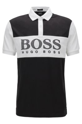 black polo shirt hugo boss