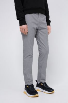 grey check stretch skinny trousers