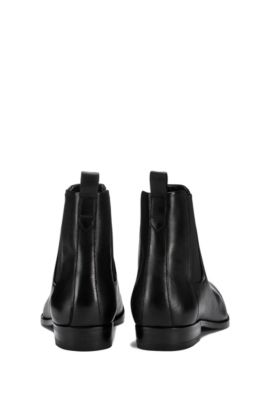 hugo boss leather chelsea boots