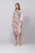 Shirt dress in pure cotton with floral print, Patterned