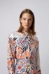 Shirt dress in pure cotton with floral print, Patterned