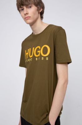 hugo boss khaki shirt