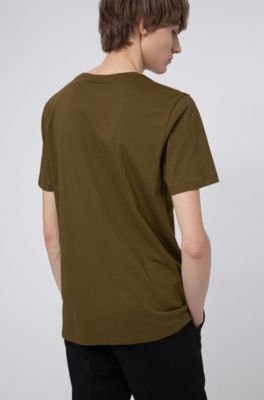 hugo boss khaki t shirt