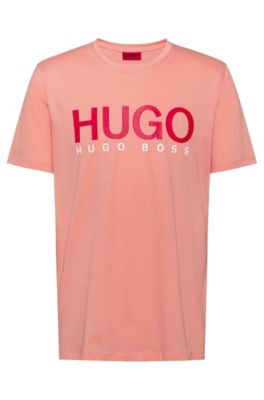 orange hugo boss tshirt