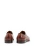 Cap-toe Derby shoes in smooth leather, Brown