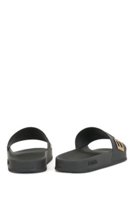 hugo boss flip flops white