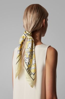 hugo boss silk scarf