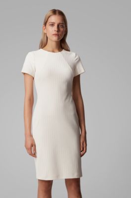 boss white dress