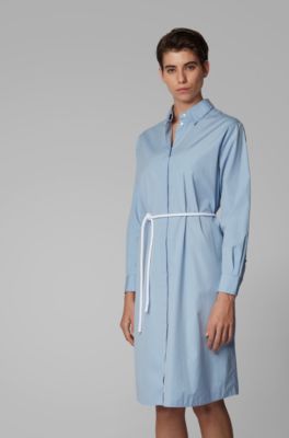 belt with shirt dress