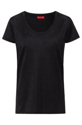 sparkly black t shirt