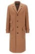 Overcoat in camel hair and virgin wool, Beige