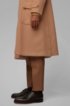 Overcoat in camel hair and virgin wool, Beige