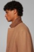 Overcoat in camel hair and virgin wool, Beige