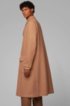 Overcoat in camel hair and virgin wool, Beige