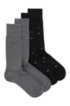 Two pack of socks in a cotton blend, Black